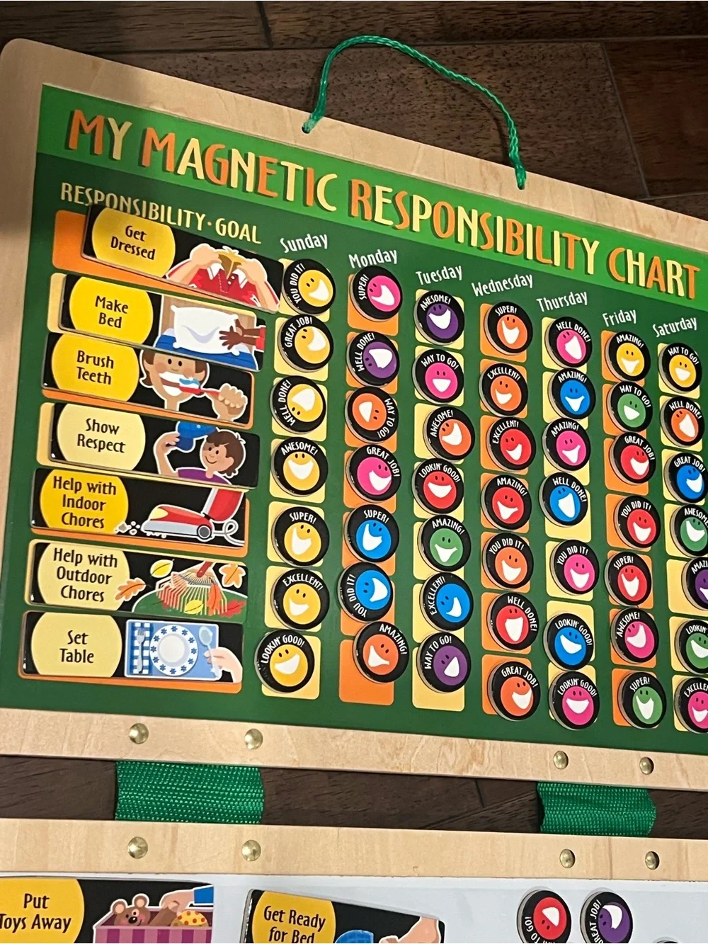 Melissa & Doug Magnetic Responsibility Chart for Kids